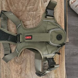 KONG Reflective Waste Bag Olive Green Dog Harness